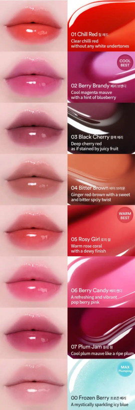 روغن لب (لیپ اویل) حجم دهنده اصلی juicy berry plumping lip oil به شرط ضمانت