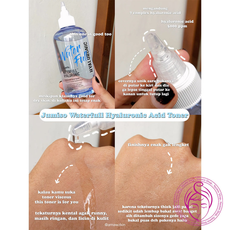 تونر آبرسان هیالورونیک اسید جومیسو Jumiso Waterfull Hyaluronic Toner