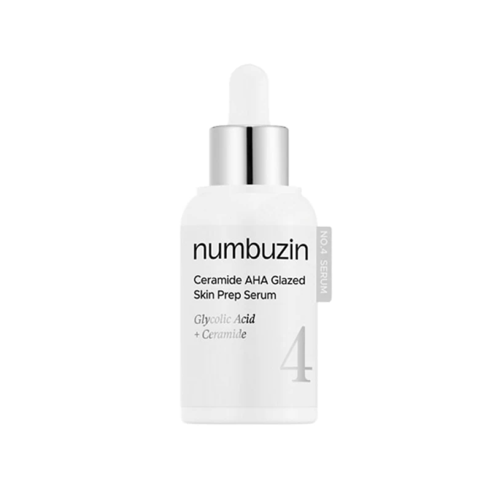 سرم درخشان کننده و آبرسان سرامید شماره ۴ نامبوزین No.4 Ceramide AHA Glazed Skin Prep Serum نمای ۲
