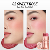 رژگونه استیکی دو رنگ او تو او o.two.o