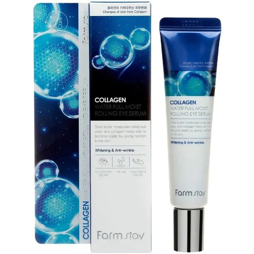 کرم آبرسان و ضد تیرگی دور چشم فارم استی, مدل Collagen Water Full Moist مناسب انواع پوست حجم ۳۰ میلیلیتر