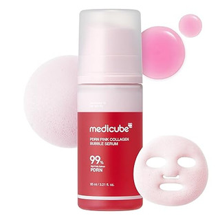 سرم حباب کلاژن صورتی مدی کیوب medicube PDRN Pink Collagen Bubble Serum