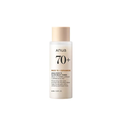 تونر شیری روشن کننده برنج ۷۰٪ آنوا anua rice 70 glow milky toner ۲۵۰ml