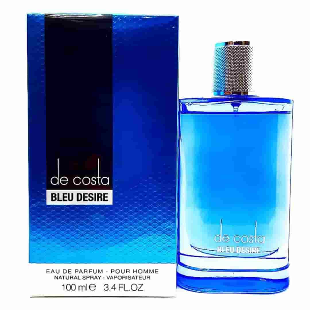 ادکلن د کاستا بلو دیزایر فرگرنس ورد مشابه رایحه دانهیل آبی حجم 100 میلی لیتر اورجینال | Fragrance world de costa Bleu desire