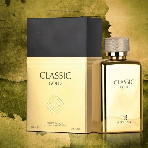 ادکلن کلاسیک گلد روونا حجم100 میل (Rovena) Classic Gold رایحه جگوار کلاسیک گلد- طلایی