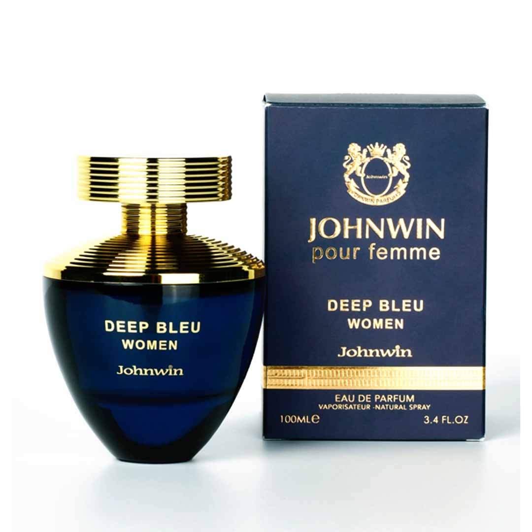 ادکلن دیپ بلو پور فمی ورساچه دیلان بلو زنانه جانوین جکوینز | JOHNWIN POUR FEMME DEEP BLUE WOMEN حجم100میل