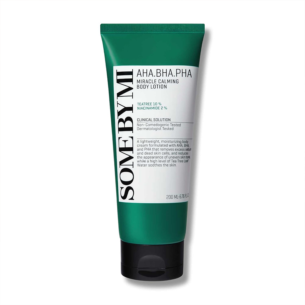 لوسیون بدن میراکل سام بای می ضدجوش، لایه بردار ملایم و تسکین دهنده پوست SOME BY MI AHA, BHA, PHA Miracle Calming Body Lotion