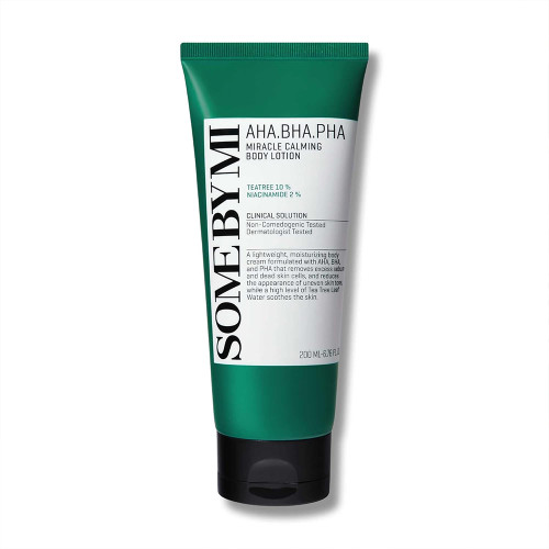 لوسیون بدن میراکل سام بای می ضدجوش، لایه بردار ملایم و تسکین دهنده پوست SOME BY MI AHA, BHA, PHA Miracle Calming Body Lotion