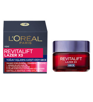 کرم شب ضد چروک و بازسازی کننده پوست مدل Revitalift Laser Night با ضمانت اصالت