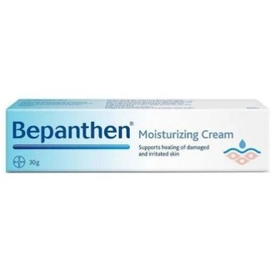 کرم مرطوب‌کننده و ترمیم کننده سوختگی پوست بپانتن ۳۰ گرم | Bepanthen Moisturizing Cream Healingof Damaged and Irritated Skin 30g