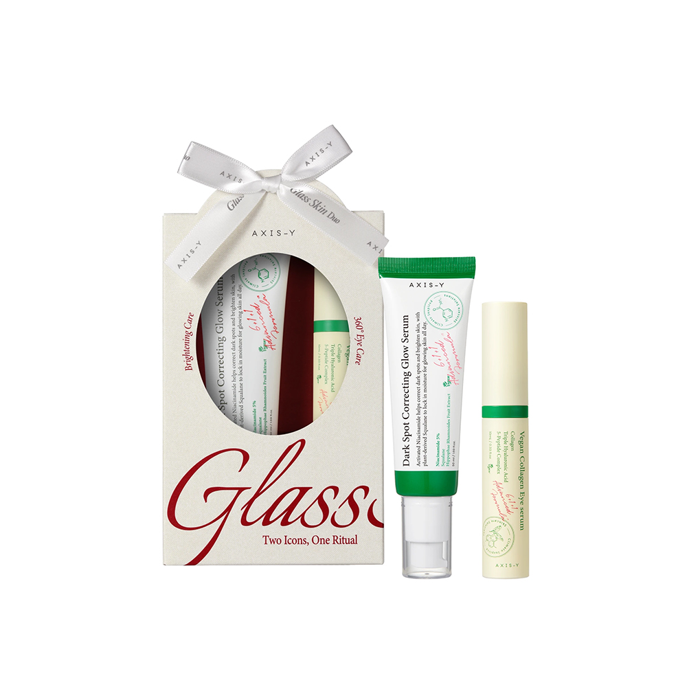 ست سرم درخشان کننده و دور چشم اصلی مدل Glass Skin