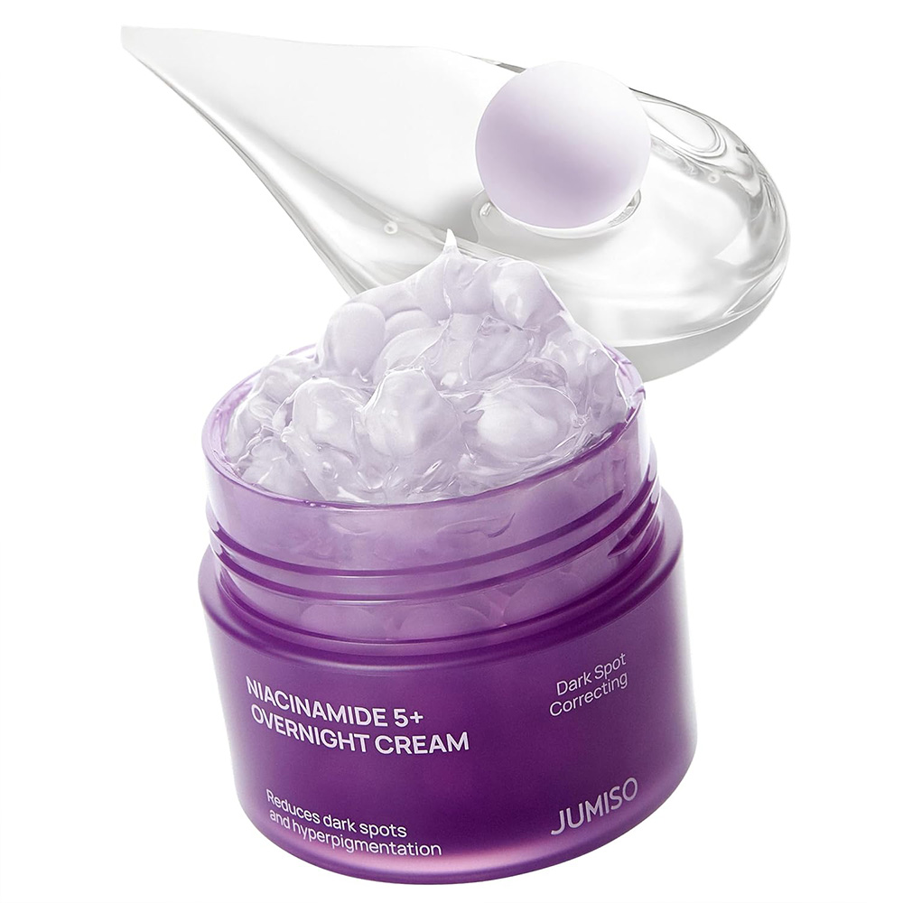 کرم شب ضد لک و روشن کننده نیاسینامید 5 درصد جومیسو JUMISO Niacinamide 5+ Overnight Cream