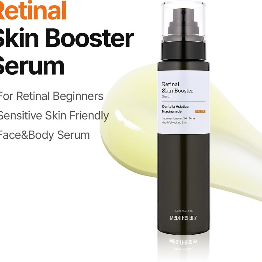 بوستر سرم رتینال مدی تراپی ضد چروک، روشن کننده و جوانساز پوست MEDITHERAPY Retinal Skin Booster Serum