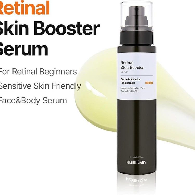 بوستر سرم رتینال مدی تراپی ضد چروک، روشن کننده و جوانساز پوست MEDITHERAPY Retinal Skin Booster Serum