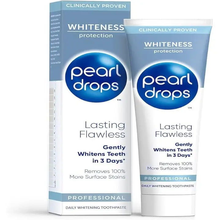خمیر دندان سفیدکننده و محافظ مینای دندان پرل دراپس 75 میل | Pearl Drops Lasting Flawless Whitening Toothpaste 75ml
