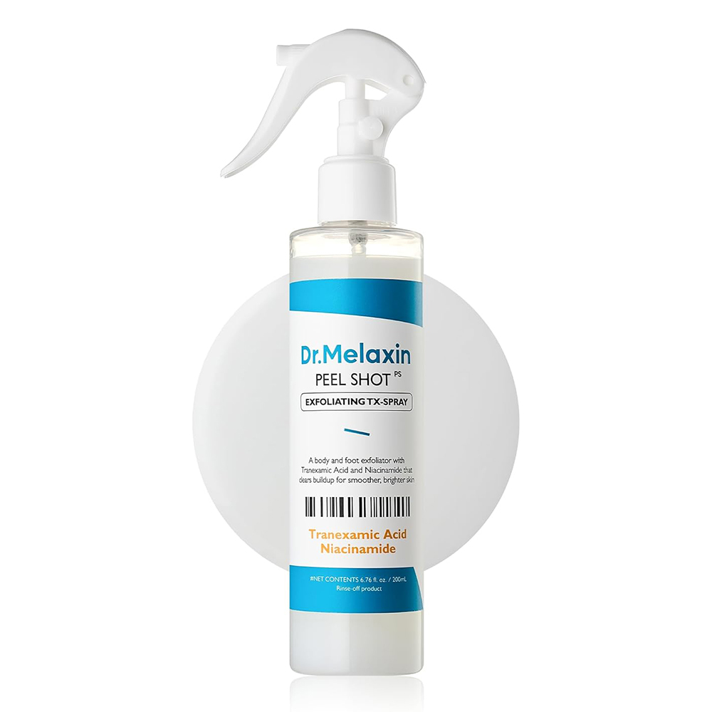 اسپری پیل شات بدن ترانگزامیک اسید دکتر ملاکسین روشن کننده و لایه بردار ملایم Dr.Melaxin Peel Shot Exfoliating TX-Sprayاصلی به شرط ضمانت