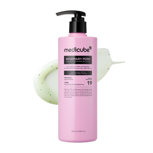 شامپو خنک کننده و حجیم کننده رزماری و PDRN مدی کیوب Medicube Rosemary PDRN Cooling Thickening Shampoo اصلی به تضمین اصالت