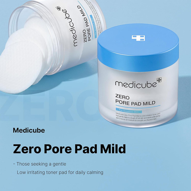 پد لایه بردار و کوچک کننده منافذ پوست حساس مدی کیوب Medicube مدل mild