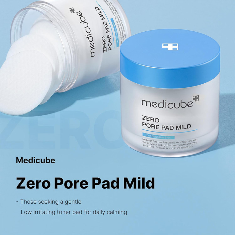 پد لایه بردار و کوچک کننده منافذ پوست حساس مدی کیوب Medicube مدل mild