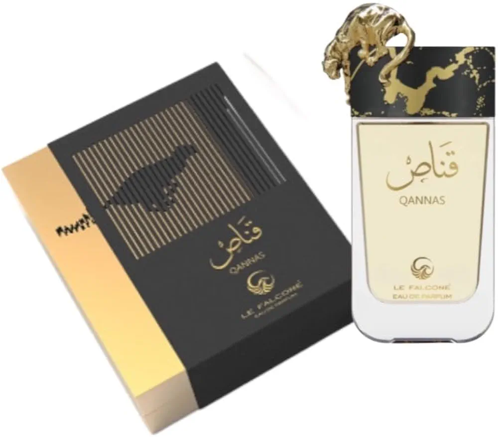 پرفیوم مردانه قناس، عطر لوکس با طرح پلنگ طلایی، مشکی و طلایی حجم۹۰میل