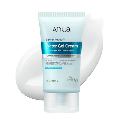 ژل کرم بریر ریبوت آنوا Anua مدل Water Gel Cream | آبرسان و تقویتکننده سد دفاعی پوست چرب، مختلط و حساس