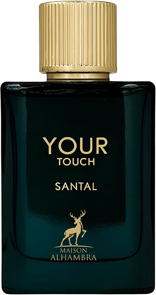 عطر  یور تاچ سانتال از برند الحمبرا  حجم ۱۰۰میل چوبی، تند، معطر، شیرین  ماندگاری بالا برای آقایان و خانم‌ها، 100 میلی‌لیتر