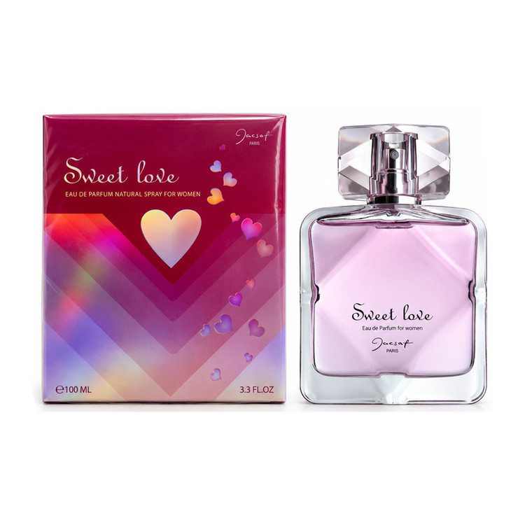 عطر زنانه ژک ساف مدل سوییت لاو حجم 100 میل Jacsaf Sweet Love for Women Edp 100ml