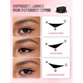 خط چشم دوطرفه استامپ دار شیگلم مدل Insta Wing Heart Stamp