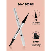 خط چشم 2 سره ضدآب شیگلم مدل Wing It SHEGLAM Wing It Waterproof Liner Duo