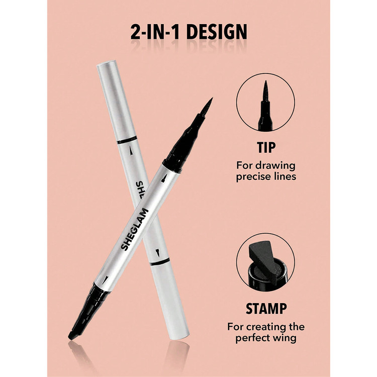 خط چشم 2 سره ضدآب شیگلم مدل Wing It SHEGLAM Wing It Waterproof Liner Duo