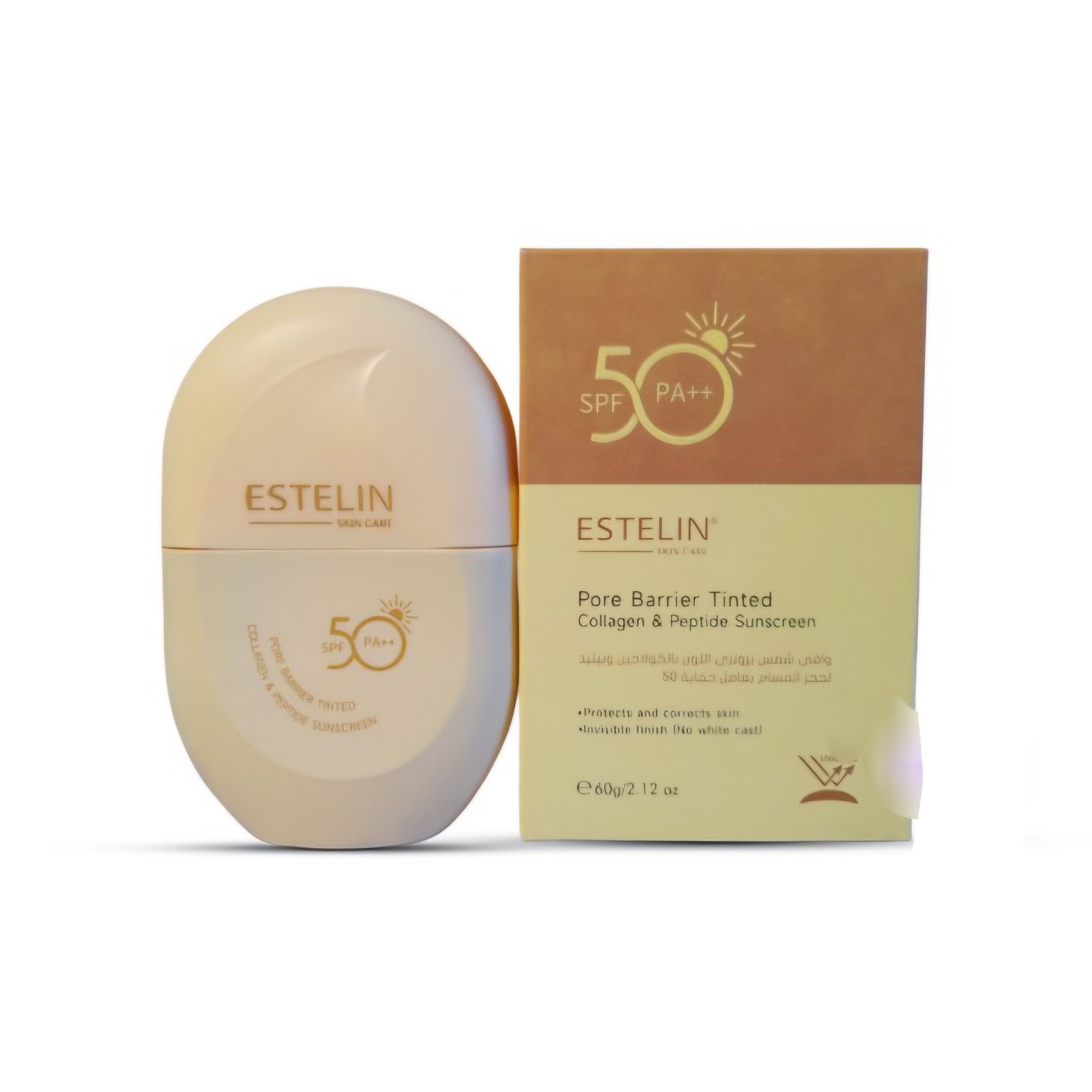 ضدآفتاب کلاژن و پپتاید منافذ باز استلین spf50 وزن 60 گرم