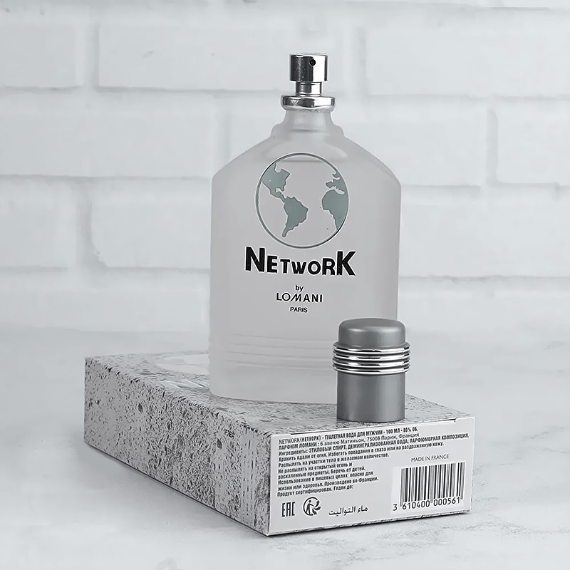 عطر و ادکلن مردانه لومانی مدل network حجم۱۰۰میل