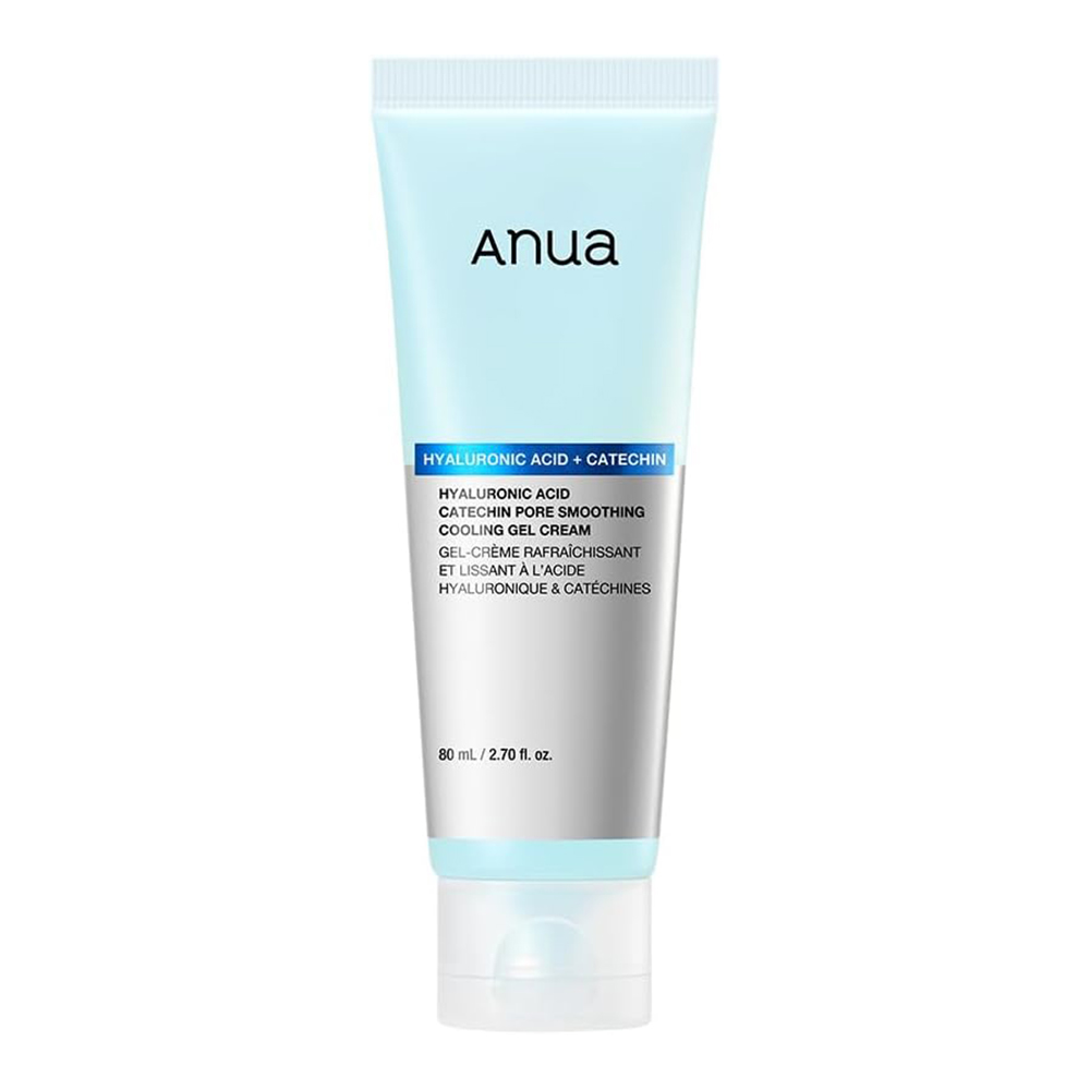 ژل کرم کاتچین آنوا هیالورونیک اسید آبرسان و خنک کننده ANUA Catechin Hyaluronic Acid Catechin Gel Cream, Pore Smoothing Cooling Gel Cream