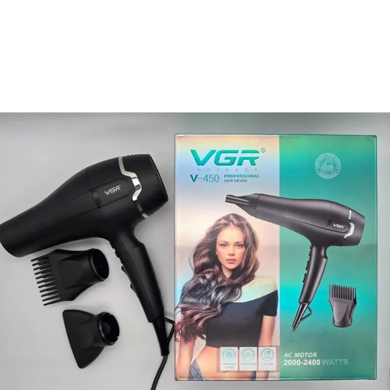سشوار حرفه ای وی جی ار مدل V-450 اصلی
