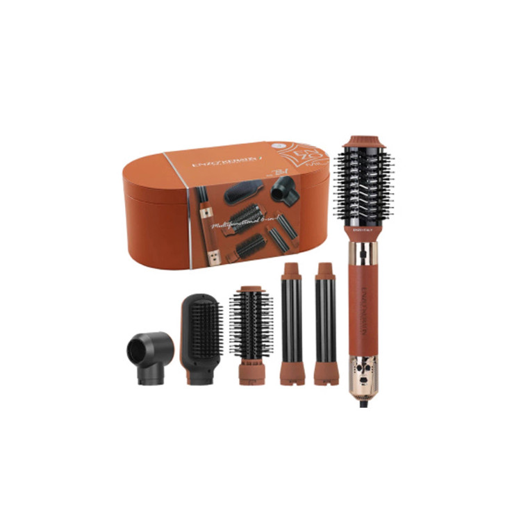 سشوار حرفه ای 6 کاره انزو ENZO مدل B1 با اثر صاف کنندگی کراتین ENZO Professional B1 Luxurious 6-in-1 Hair Styler 1500W BLDC Motor