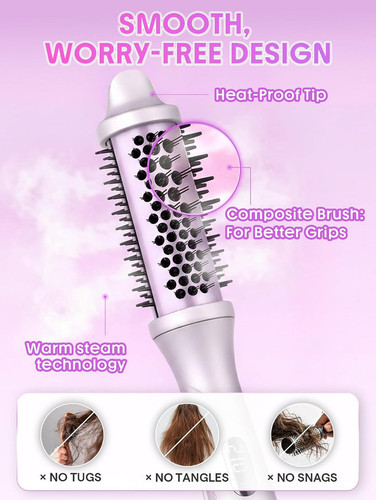 برس پیچ بخار نانو اصلی مدل Hydra Shot Steam Blowout Brush سایز 38 میلی متر