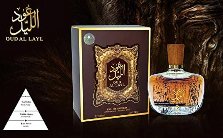 ادکلن عود اللیل oud al layl ساخت کشور امارات حجم 100میل