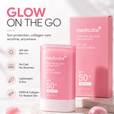 ضد آفتاب استیکی کلاژن PDRN مدی کیوب medicube PDRN Pink Collagen Airy Sun Stick
