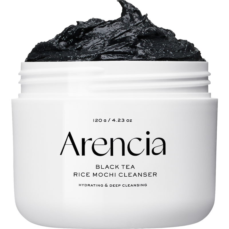 فوم شوینده صورت آرنسیا مدل چای سیاه و برنج پاکسازی عمیق و کنترل چربی پوست Arencia Black Tea Rice Mochi Cleanser