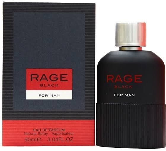 ادکلن مردانه فراگرنس ورد Rage Black مشابه هوگو باس جاست دیفرنت حجم 100 میل
