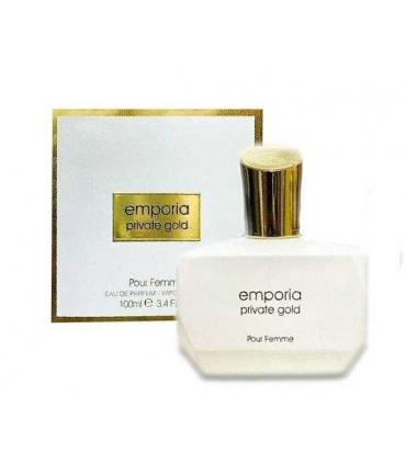 عطر و ادکلن زنانه فراگرنس ورد ایمپوریا پریویت گلد ادوپرفیوم حجم۱۰۰میلFragrance World Emporia Private Gold EDP For Women