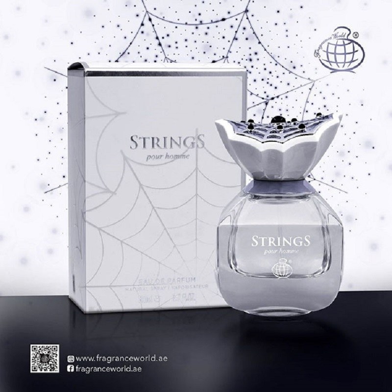 عطر ادکلن مردانه استرینگ پور هوم مشابه Gaya Anfas فراگرنس ورد حجم۸۰میلStrings Pour Homme