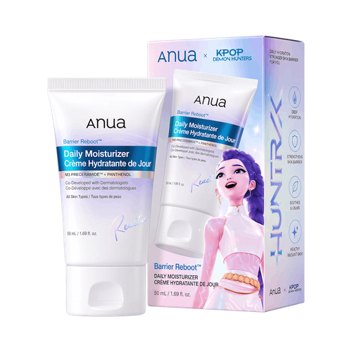 مرطوبکننده اصلی آنوا حجم۵۰میل مدل کی پاپ Anua x K-Pop Demon Hunters Barrier Reboot Daily Moisturizer 50ml